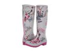 Joules Tall Welly Print (silver Harvest Floral) Women's Rain Boots