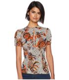 Free People Hear Me Roar Print Top (neutral Combo) Women's Clothing