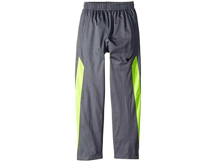 Nike Kids Dry Training Pant (little Kids/big Kids) (cool Grey/volt/black/black) Boy's Casual Pants