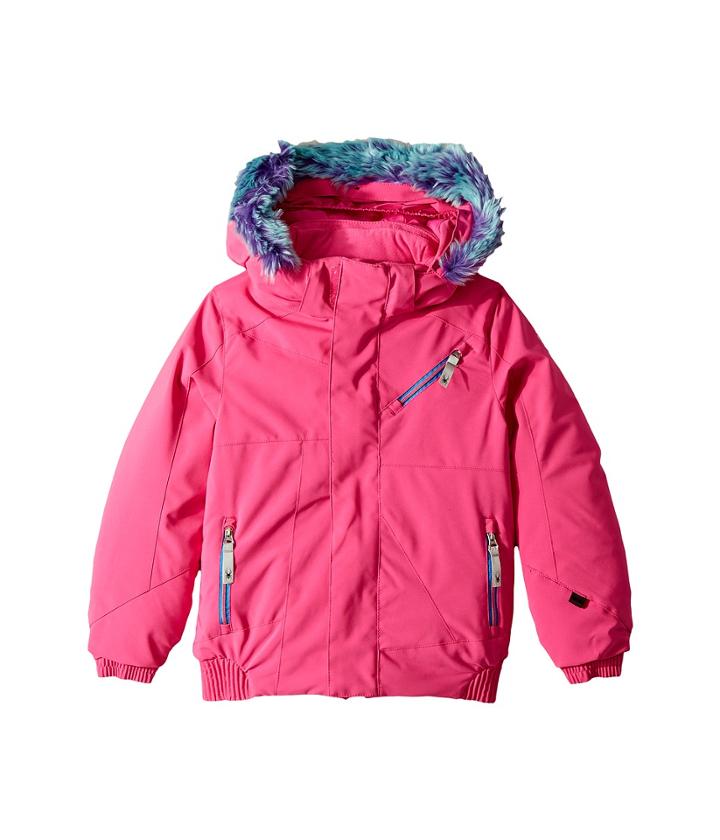 Spyder Kids Bitsy Lola Jacket (toddler/little Kids/big Kids) (raspberry) Girl's Jacket