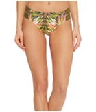 Jantzen Abstract Palm Leaf Strappy Side Retro Bikini Bottom (multi) Women's Swimwear