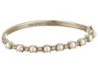 Marchesa Pearl Bangle Bracelet (gold/cream/silk) Bracelet
