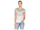 Fresh Produce Playa Vintage Split-neck T-shirt (dye Tech Slate Grey) Women's T Shirt