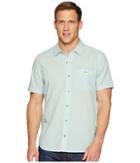 Toad&co Airbrush Levee Short Sleeve Shirt (aquifer) Men's Clothing