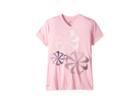 Nike Kids Dry Legend Short Sleeve Swoosh Tee (little Kids/big Kids) (pink) Girl's T Shirt