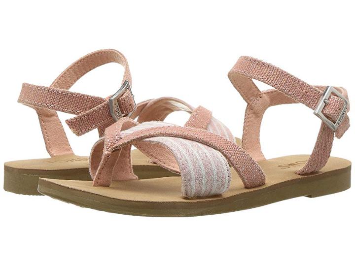Toms Kids Lexie (little Kid/big Kid) (bloom Metallic Jute) Girl's Shoes