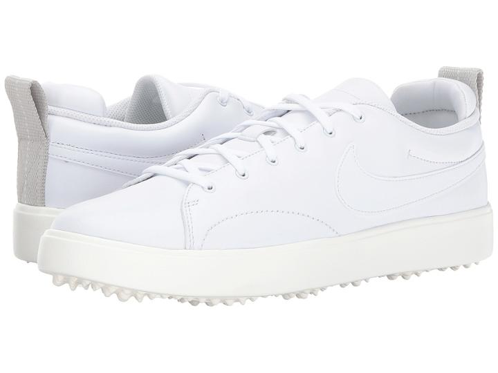 Nike Golf Course Classic (white/white/sail/black) Men's Golf Shoes