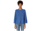 Eileen Fisher Crew Neck 3/4 Sleeve Box-top (neptune) Women's Sweater