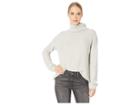 Bcbgmaxazria Minerva Overlap Front Pullover (light Heather Grey) Women's Long Sleeve Pullover