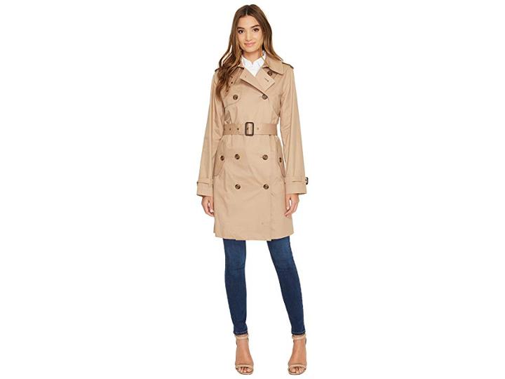 Lauren Ralph Lauren Double-breasted Trench (sand) Women's Coat