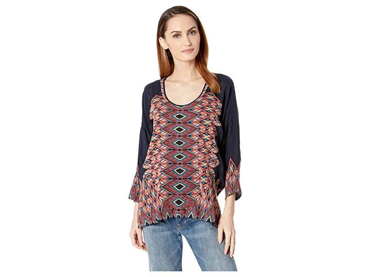 Johnny Was Moni Blouse (deep Dawn) Women's Blouse