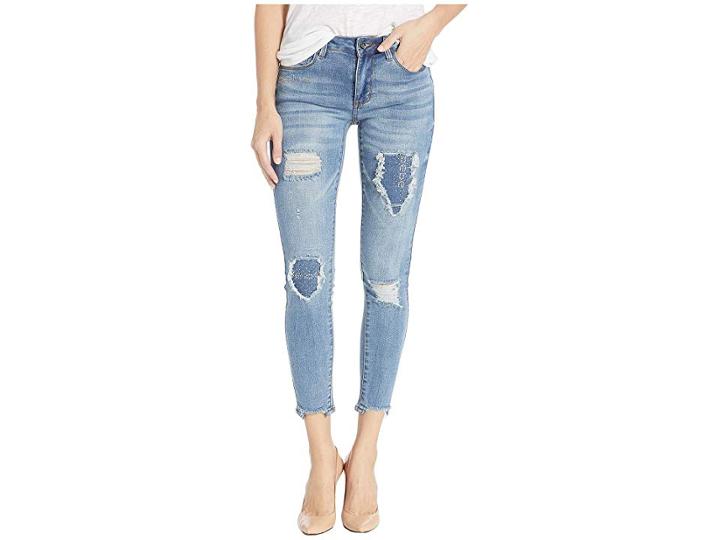 Bebe Heartbreaker Skinny In Belize (belize) Women's Jeans