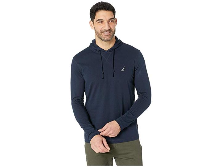Nautica Beach T-shirt Hoodie (navy) Men's Sweatshirt