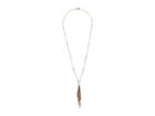 Chan Luu 18k Gold Plated Fringe Necklace With Semi Precious Stones (iolite Mix) Necklace