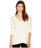 Jack By Bb Dakota Comber Deep V-back Sweater (ivory) Women's Sweater