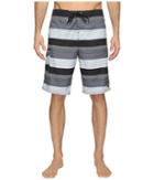 O'neill Santa Cruz Stripe Boardshorts (black) Men's Swimwear