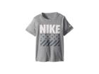Nike Kids Hazard Star Cotton Tee (little Kids) (grey Heather/charcoal) Boy's T Shirt