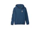 Volcom Kids Deadly Stones Pullover Hoodie (big Kids) (navy Green) Boy's Sweatshirt