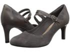 Clarks Dancer Reece (grey Suede/leather Combination) Women's  Shoes