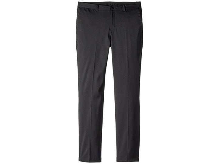 Nike Kids Flat Front Pants (big Kids) (black/black) Boy's Casual Pants