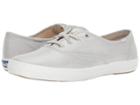 Keds Champion Metallic Linen (silver) Women's Lace Up Casual Shoes