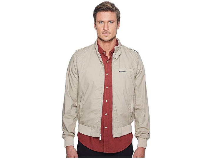 Members Only Iconic Racer Jacket (khaki) Men's Coat