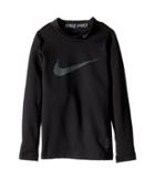Nike Kids Pro Warm Mock Top (little Kids/big Kids) (black) Boy's Clothing