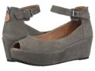 Gentle Souls By Kenneth Cole Nyssa Peep-toe Wedge (cement) Women's Shoes