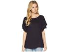 Nic+zoe Road Trip Ruffle Tee (nightshade) Women's T Shirt