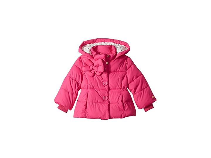 Kate Spade New York Kids Bow Puffer Coat (infant) (bougainvillea) Girl's Coat