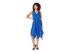 Taylor Sleeveless Lace Hankerchief Hem Dress (electric Blue) Women's Dress