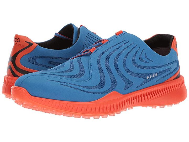 Ecco Golf S-drive (bermuda Blue/fire) Men's Golf Shoes
