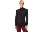 Hot Chillys Micro Elite Chamois Solid Zip-tee (black) Women's Clothing
