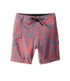 Volcom Kids Logo Plasm Mod Boardshorts (toddler/little Kids) (scream Red) Boy's Swimwear