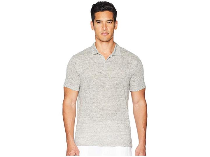 Onia Shaun Polo (medium Heather Grey) Men's Swimwear