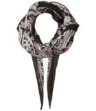 Lauren Ralph Lauren Corina Silk Diamond Shape Scarf (black) Scarves