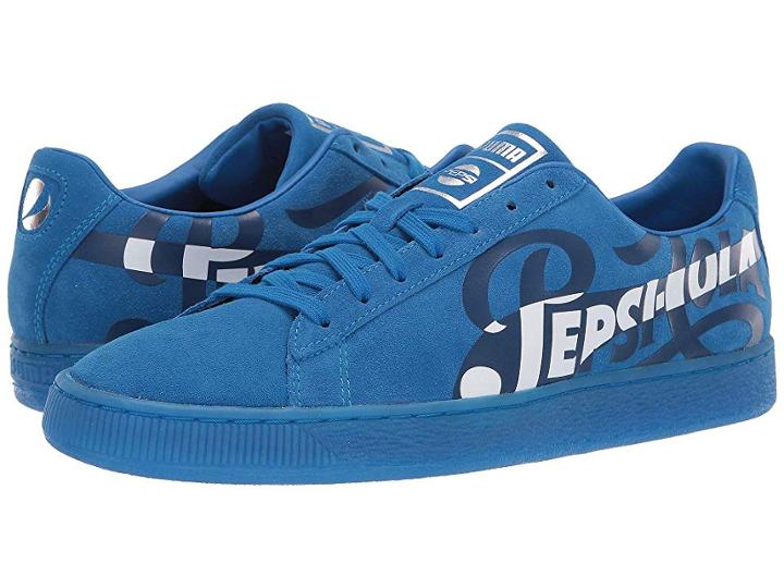 Puma Suede Classic X Pepsi (clean Blue/puma Silver) Athletic Shoes