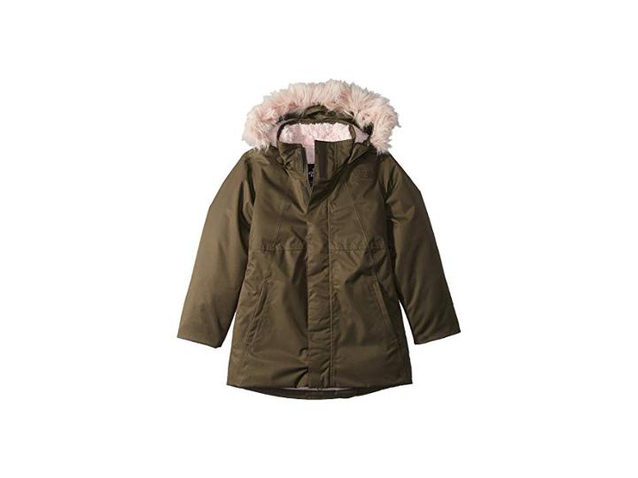 The North Face Kids Arctic Swirl Down Jacket (little Kids/big Kids) (new Taupe Green) Girl's Coat