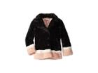 Urban Republic Kids Gigi Faux Fur Color Block Long Coat (little Kids/big Kids) (black) Girl's Jacket
