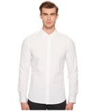 Paul Smith Slim Fit Shirt With Striped Cuff (white) Men's Clothing