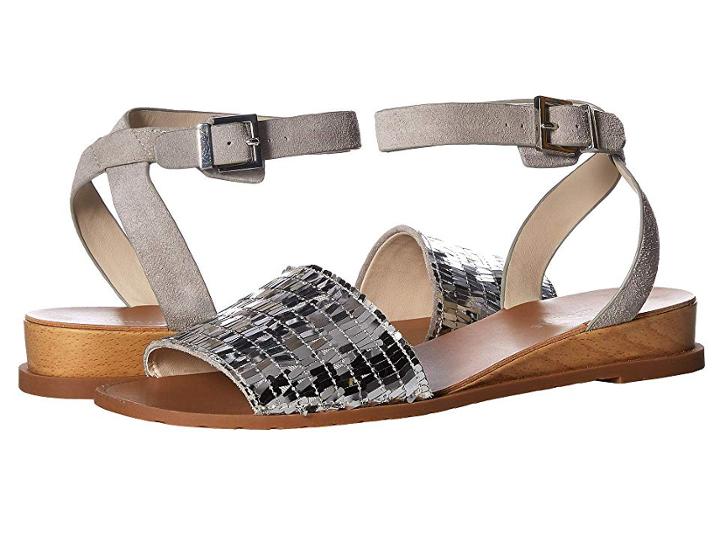 Kenneth Cole New York Jinny (silver Sequins) Women's Sandals