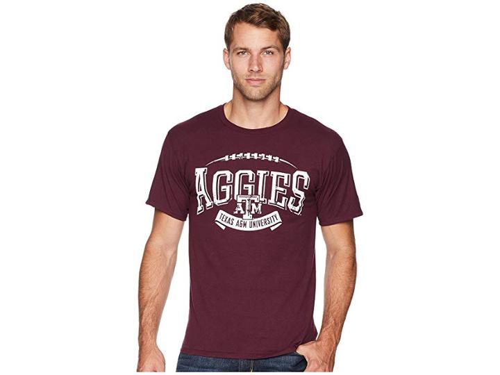 Champion College Texas Am Aggies Ringspun Tee (maroon) Men's T Shirt