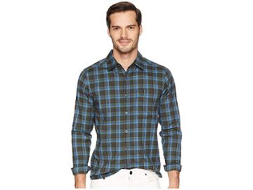 Royal Robbins Thermotech Drake Plaid Long Sleeve (bayleaf) Men's Long Sleeve Button Up