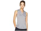 Nike Golf Zonal Cooling Polo Sleeveless Jacquard (gunsmoke/flint Silver) Women's Clothing