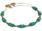 Alex And Ani Turquoise Beaded Bracelet (gold) Bracelet
