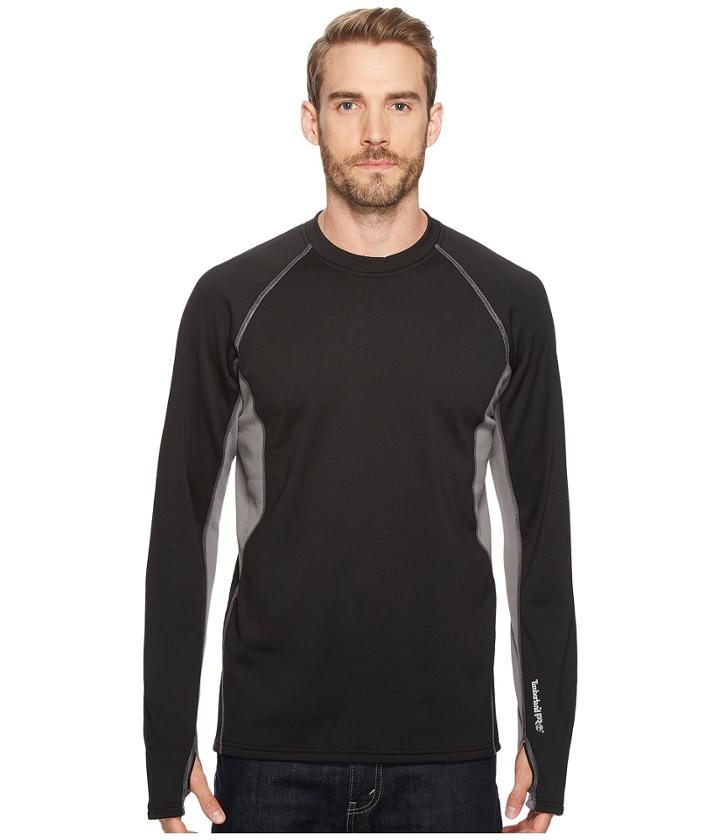 Timberland Pro Skim Coat Heavy Warmth Thermal Top (jet Black) Men's Clothing