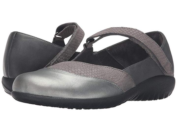 Naot Luga (gray Iguana Nubuck/tin Gray Leather/sterling Leather) Women's Shoes