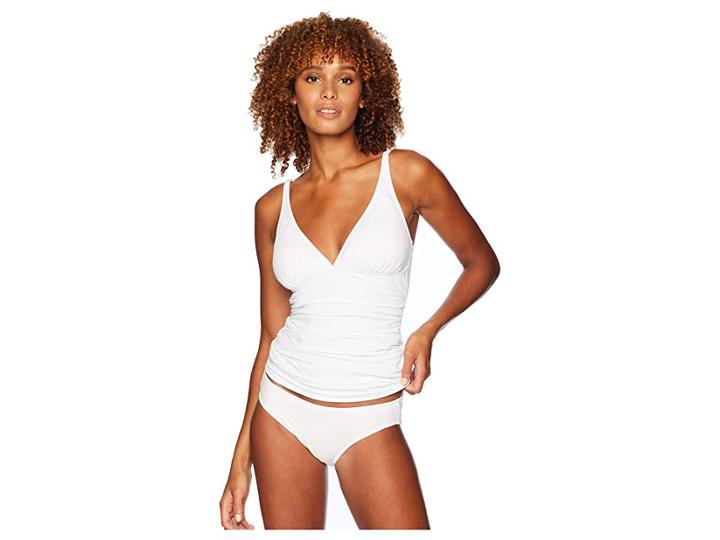 Tommy Bahama Pearl Over-the-shoulder Tankini (white) Women's Swimwear