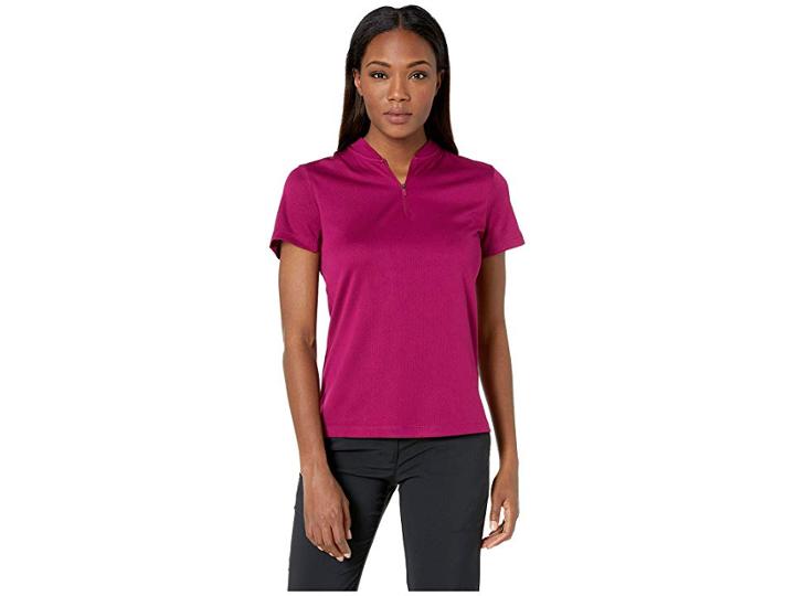 Nike Golf Dry Polo Short Sleeve Blade (true Berry/true Berry/true Berry) Women's Long Sleeve Pullover
