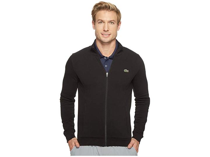 Lacoste Sport Full Zip Fleece Sweatshirt (black) Men's Sweatshirt